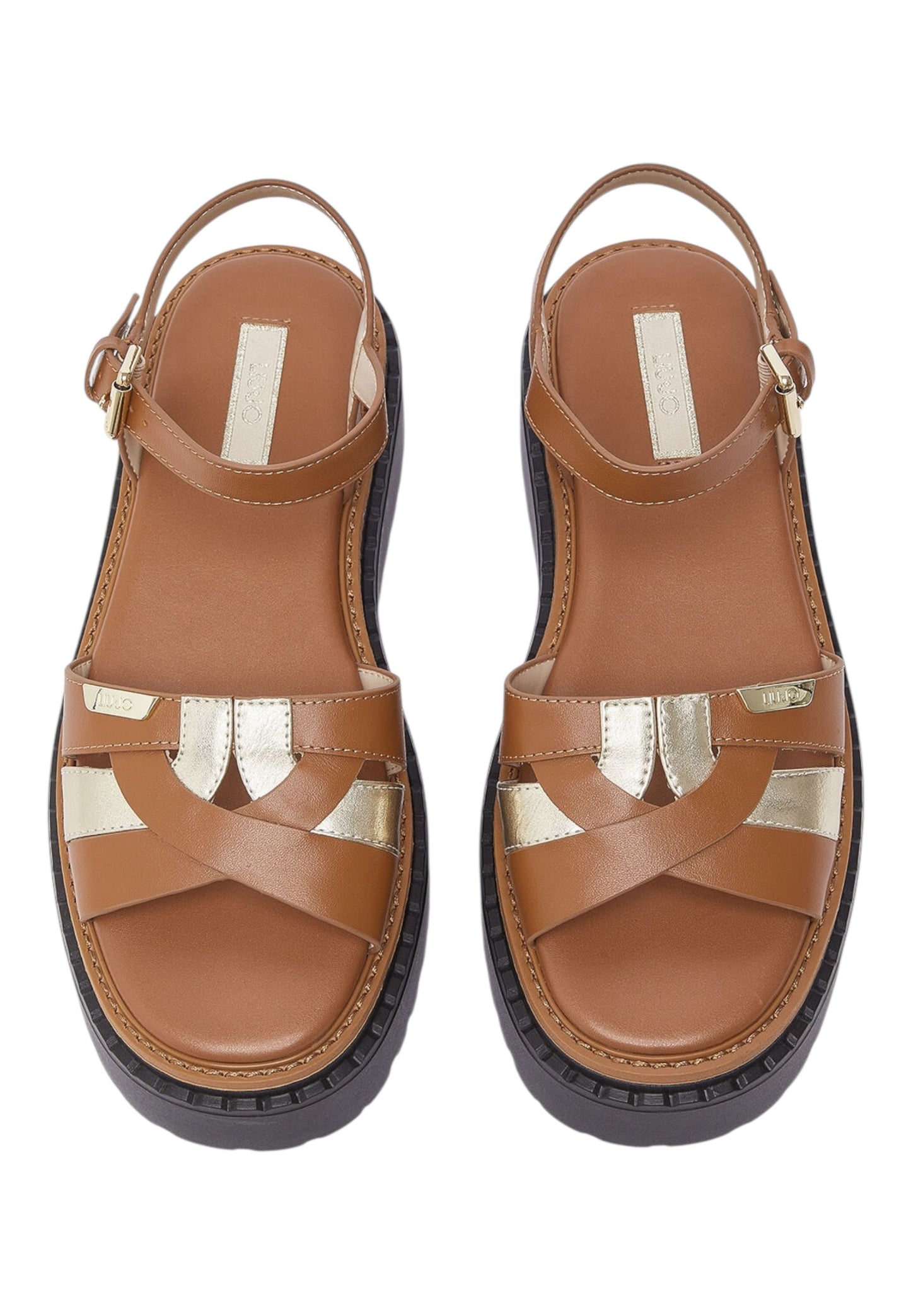 Sandali Platform Donna Liu Jo In Pelle Di Vitello Con Dettagli Metallizzati Bessie 01 SA6159PX026