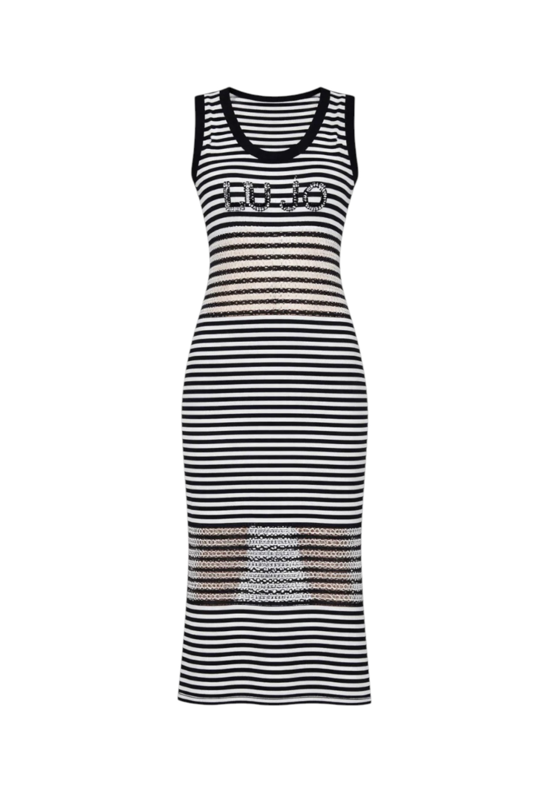 Vestito  Donna Liu Jo Jersey Rigato  VA6198J3908