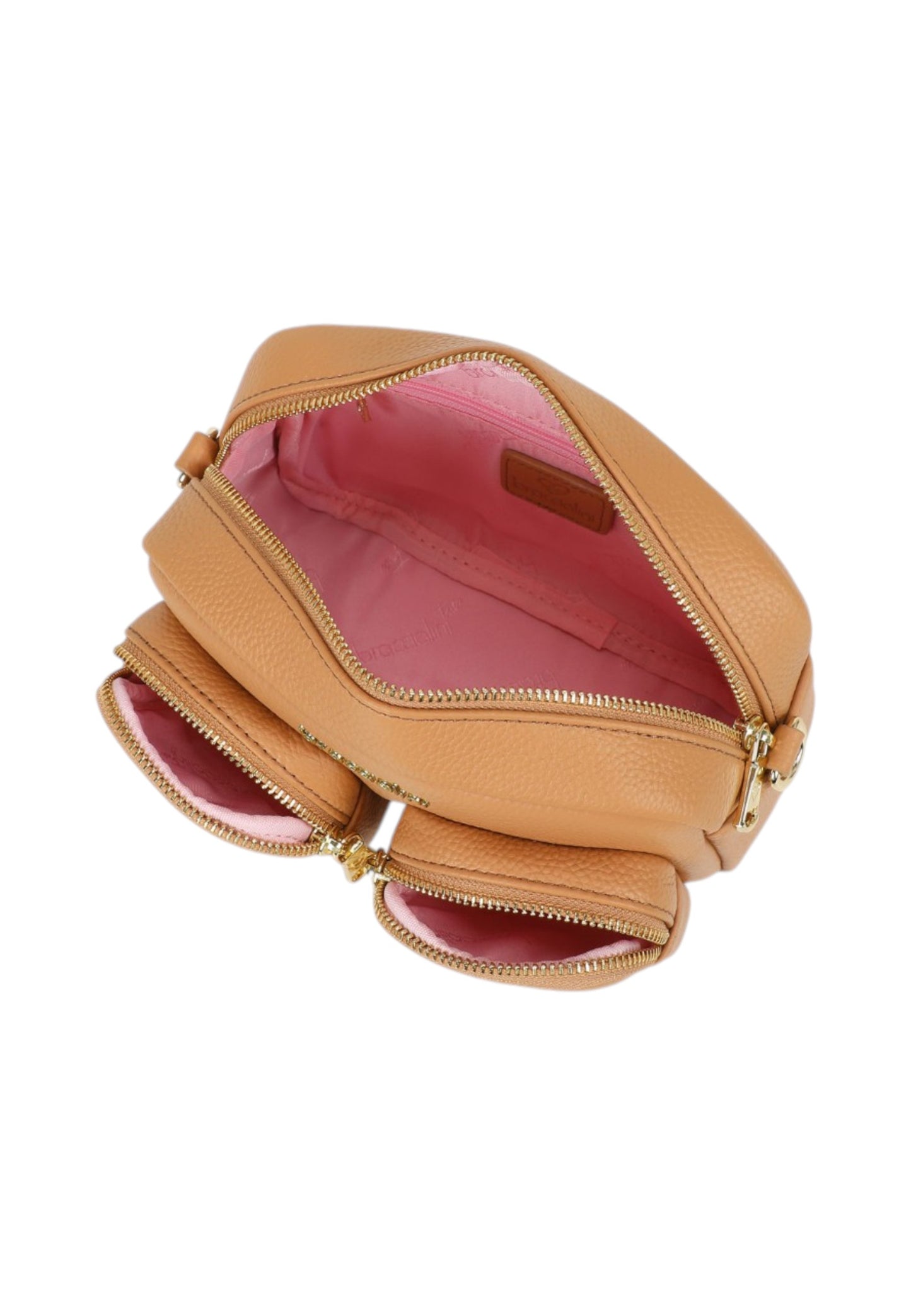 Borsa A Tracolla Donna Braccialini In Pelle Con Doppio Tascino Frontale Dolly B19100PP
