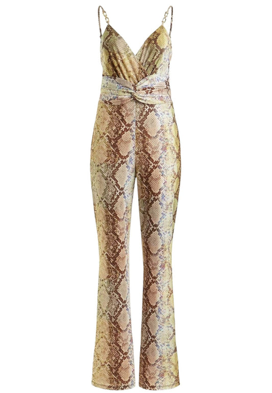 Tuta Jumpsuit Senza Maniche Donna Guess Lunga Carina Twist W3RD87KBEL2