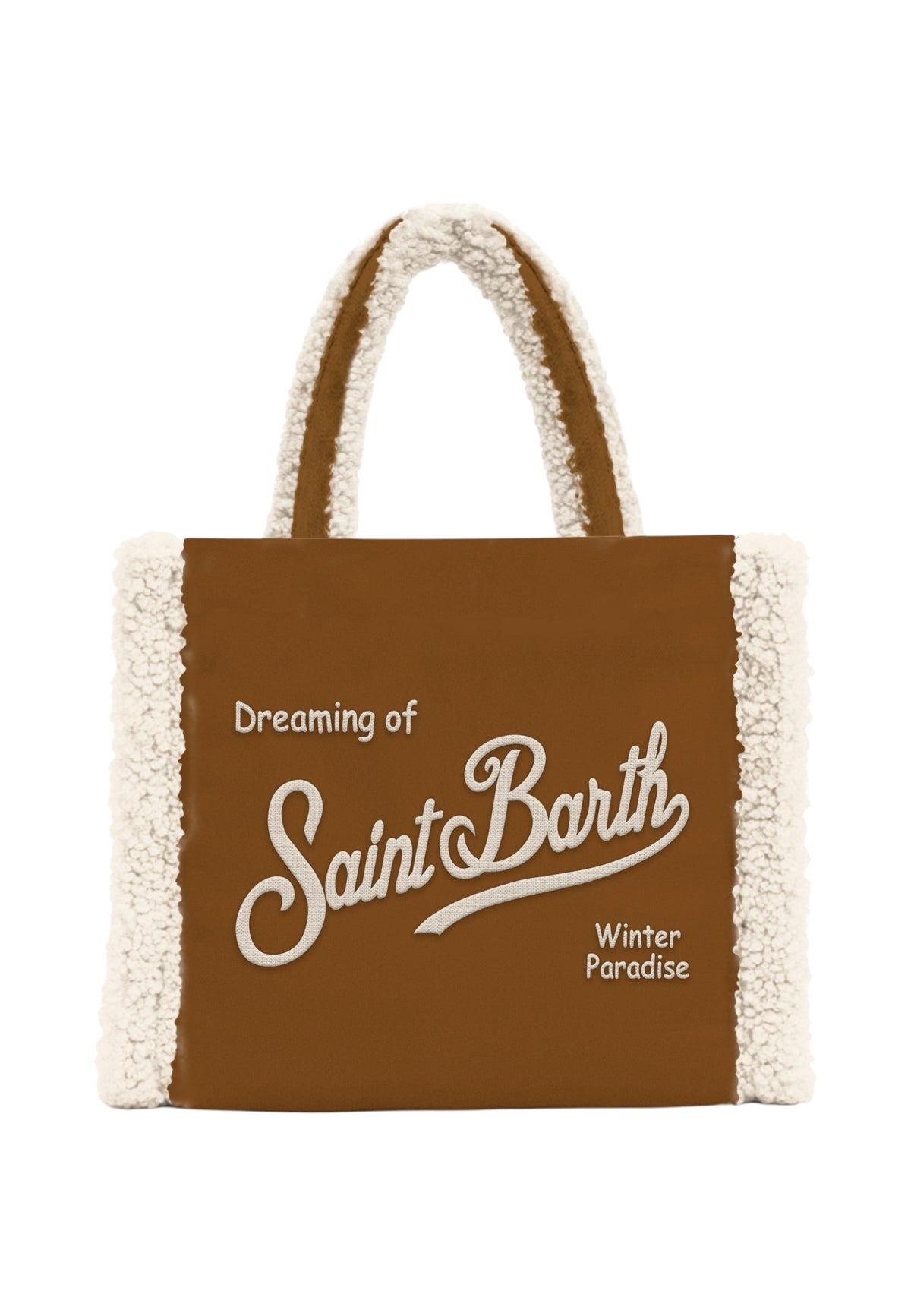 Borsa A Mano Donna Mc2 Saint Barth Logo Sul Davanti, Doppi Manici, Il Logo Saint Barth Sul Davanti Colette Shearling COL0031