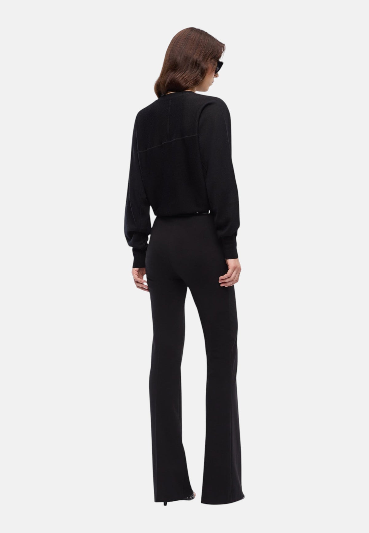 Maglione A Girocollo Donna Pinko Girocollo, maniche lunghe, filato misto lana, logo Love Birds a intarsio in trasparenza, collo polsini e fondo a costine Lanzarote 105417A18M