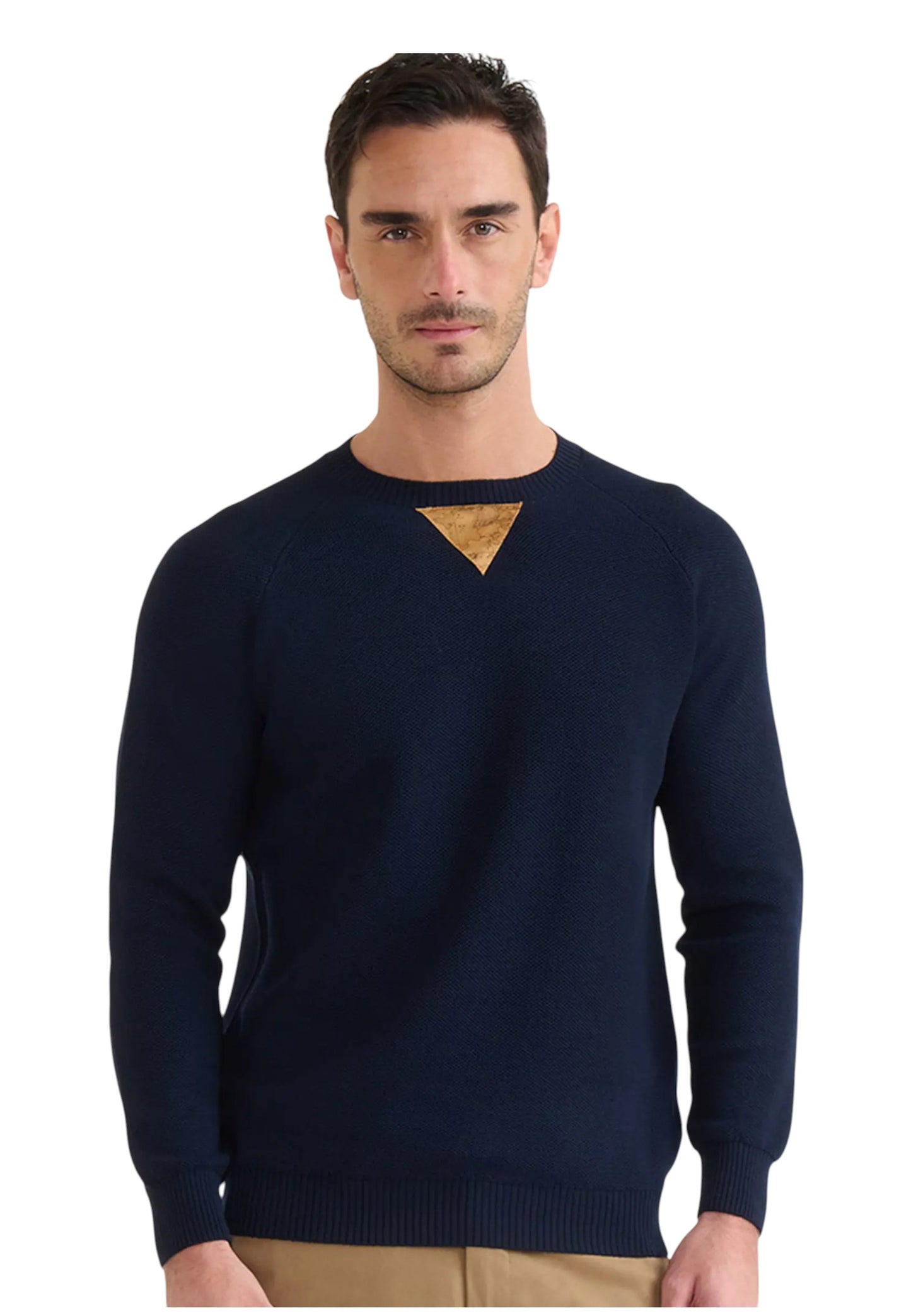 Maglione A Girocollo Uomo Alviero Martini Con Patch  25IU13501UI73