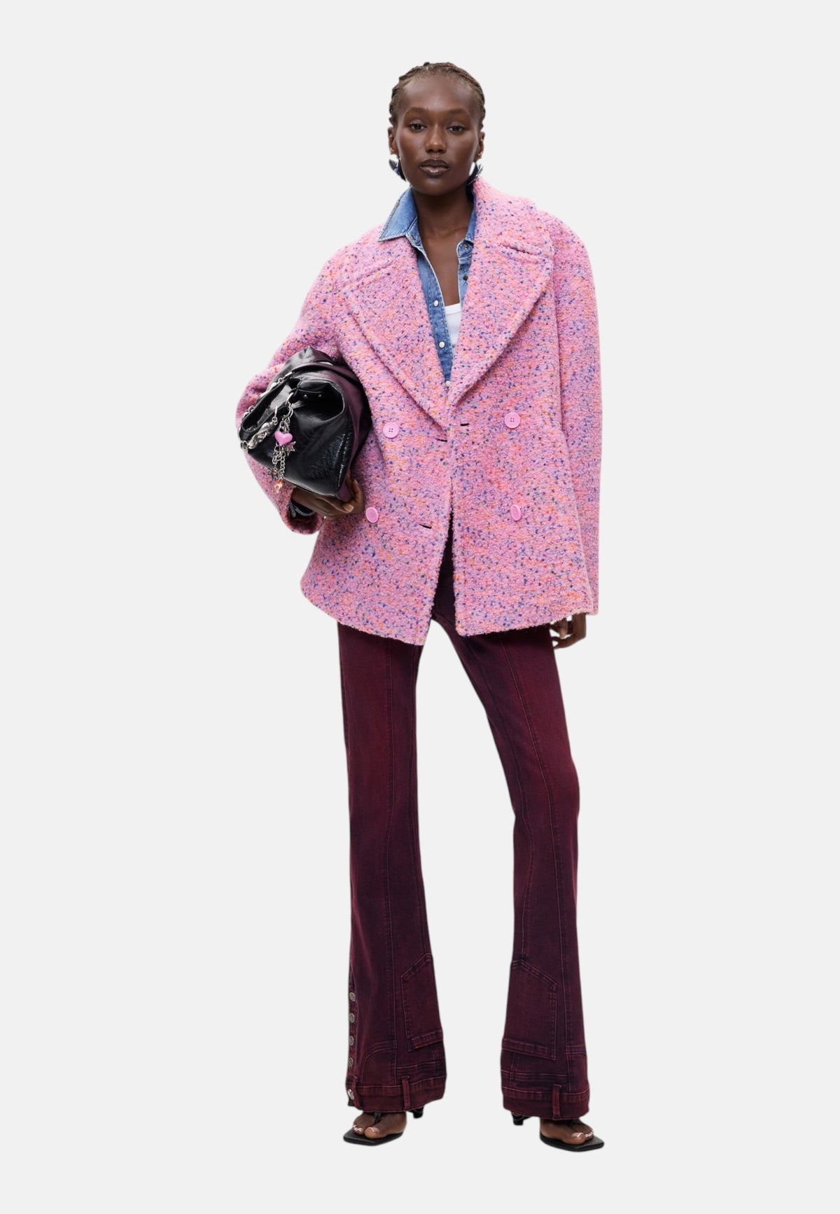 Cappotto  Donna Desigual  Coat Bottone 26WWEW21