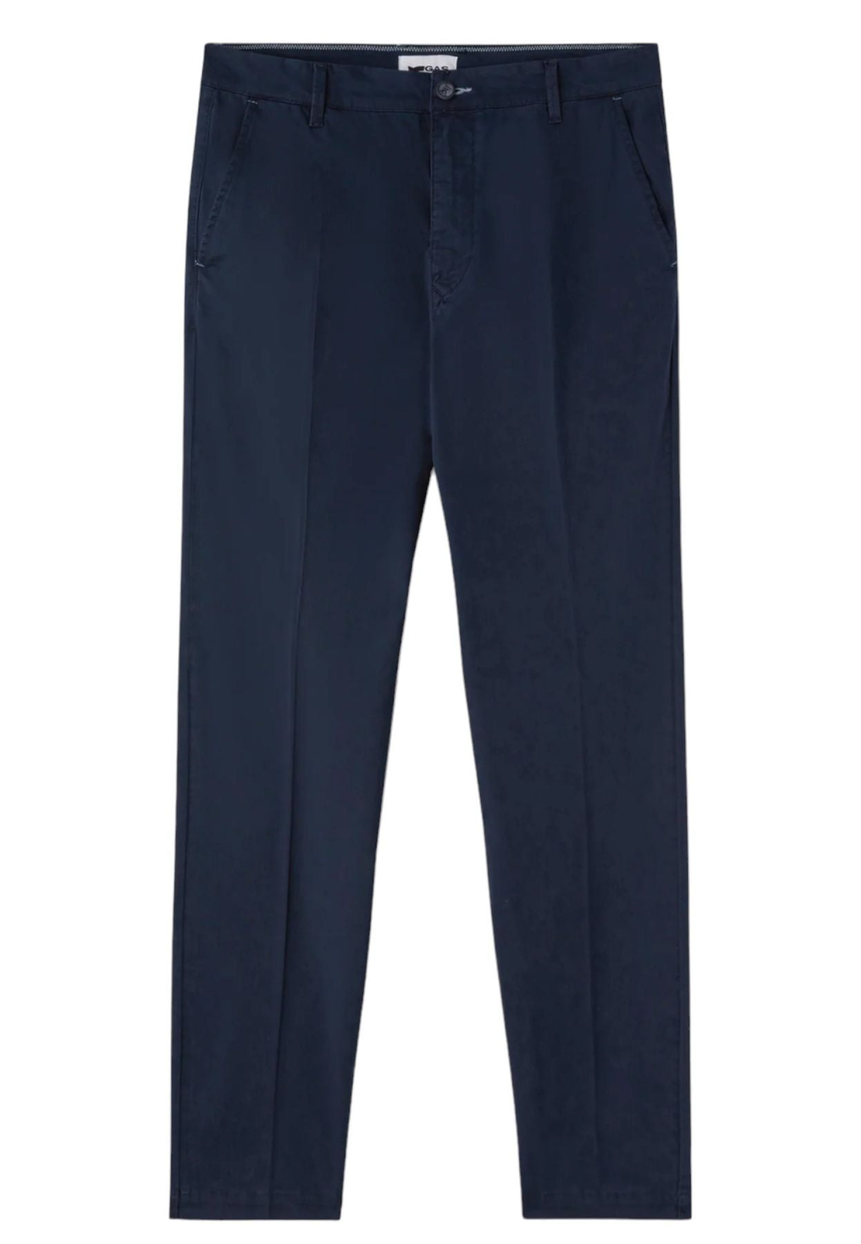 Pantaloni  Uomo Gas Slim fit Satin Cotton Stretch Tasche Alla Francese New Sadeck Det 360963071109