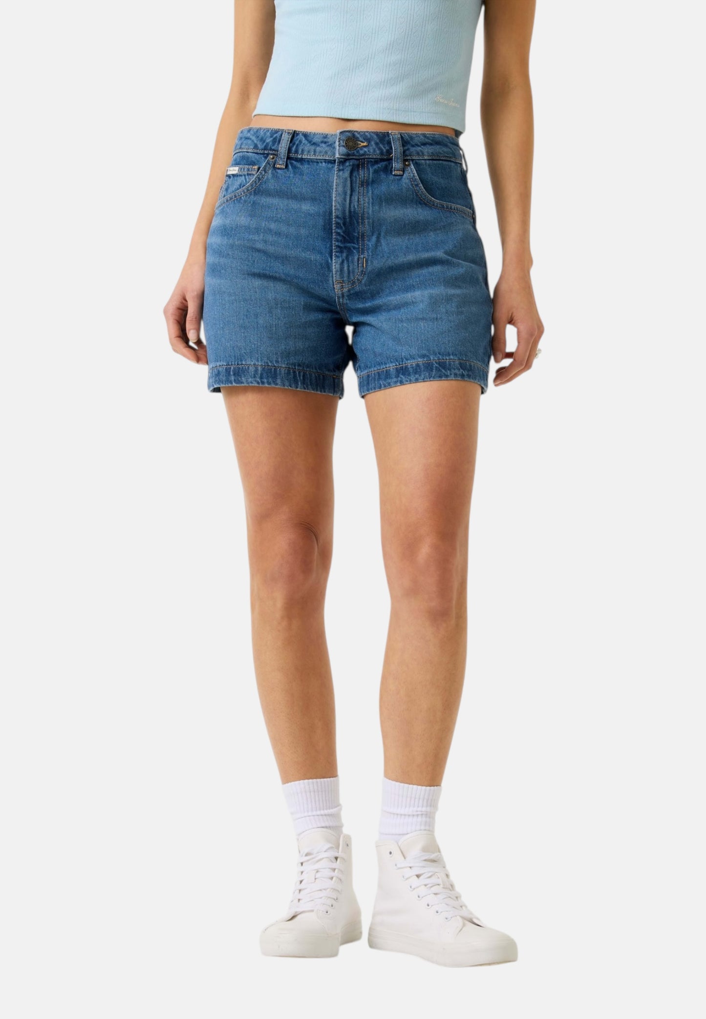 Pantaloncini Jeans Donna Guess  Gj Highwaist Mom W5GD0SD5O13
