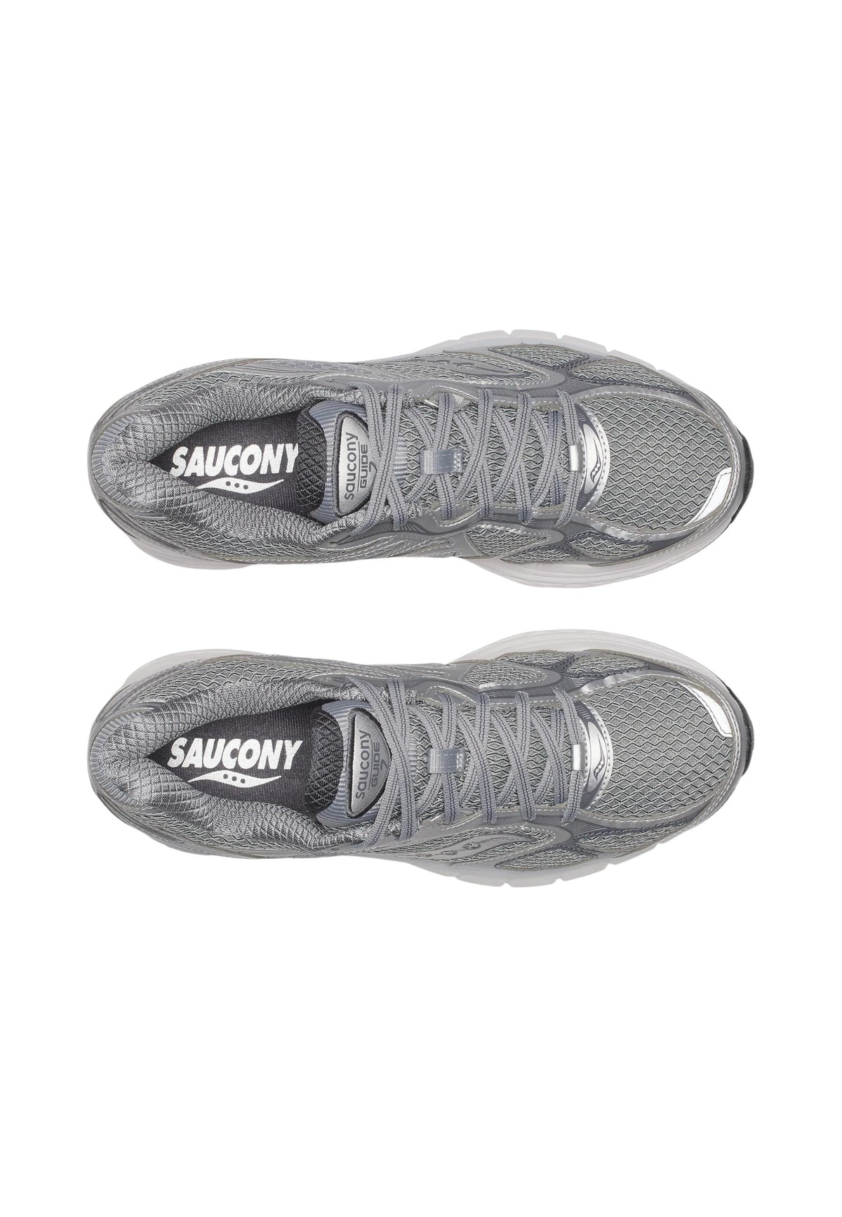 Sneakers Basse Uomo Saucony Chiusura con lacci, Tomaia in mesh traspirante, Tecnologia Power Grid, Dettagli riflettenti, Struttura leggera e ammortizzata Progrid Guide 7 S70936