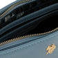 Borsa A Spalla Donna U.S. Polo Assn. Small Hobo Con Chain Poliuretano Sky Jones BEUJE8663WVP
