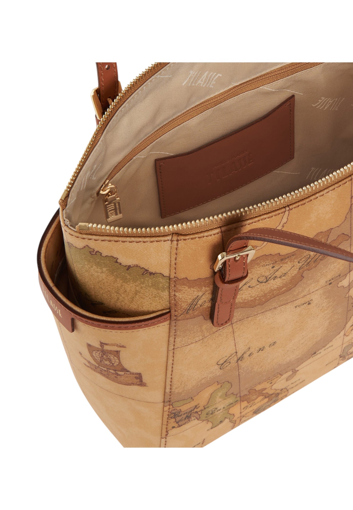 Borsa A Spalla Donna Alviero Martini Shopper Media Con Fibbie Geo Classic CE0096000