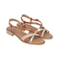 Sandali Bassi Donna Nero Giardini In Pelle Con Fasce Incrociate  E615890D