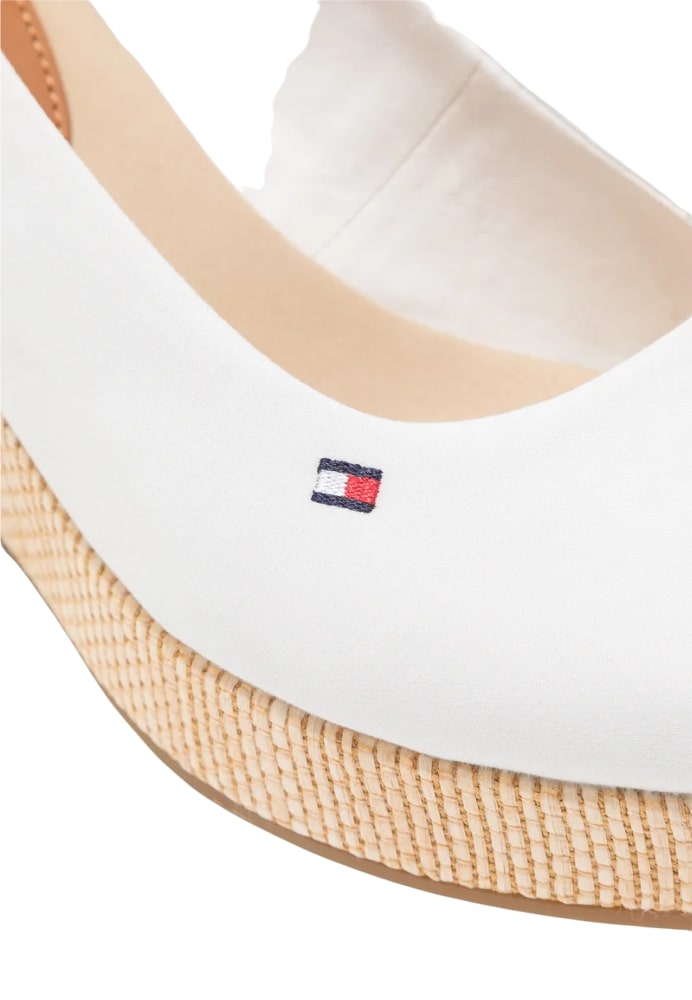 Sandali Con Zeppa Donna Tommy Hilfiger Alta Iconic Elena Sling Back Wedge FW0FW04789