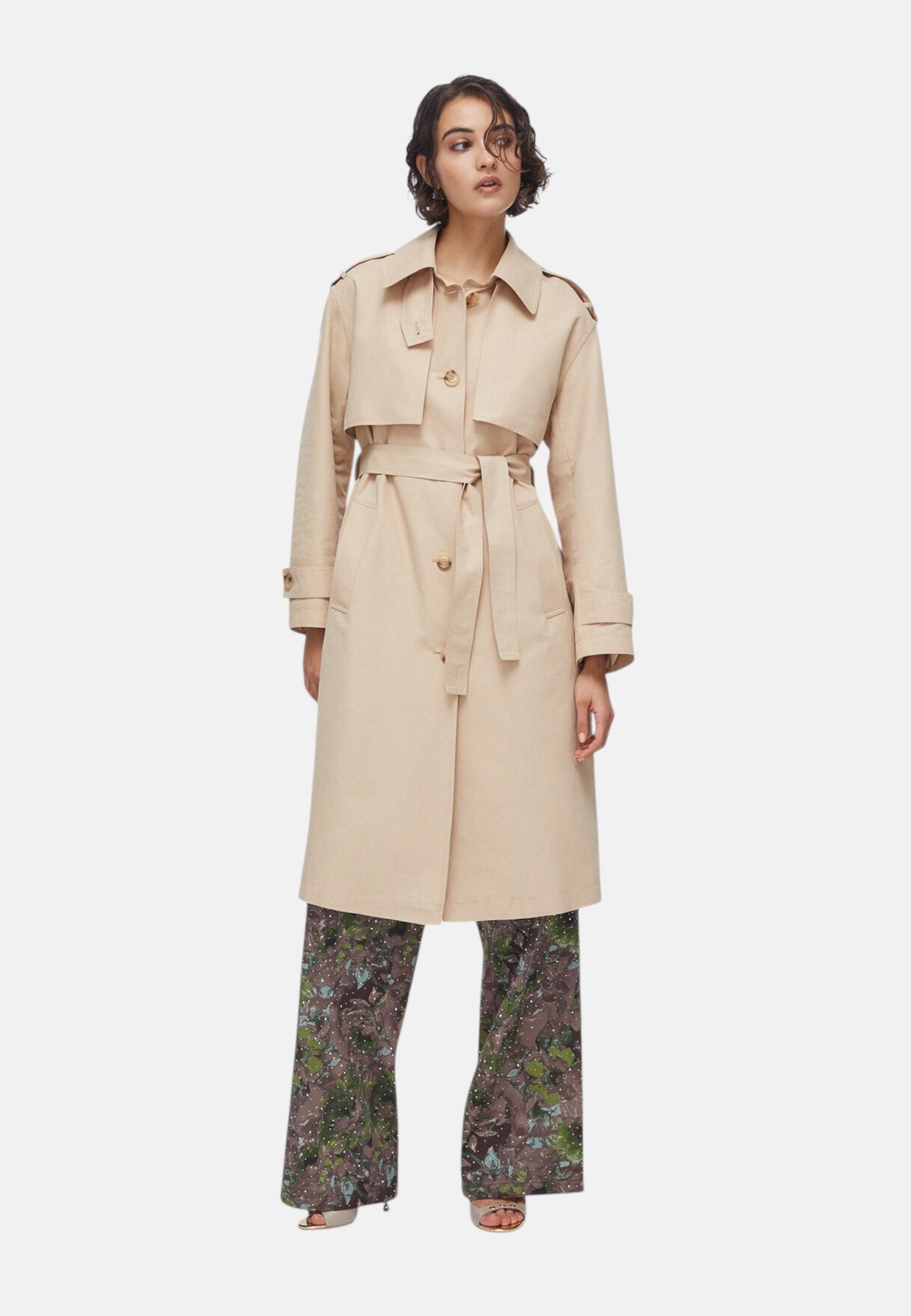 Cappotto Trench Donna Liu Jo Tessuto Navettaetta  WA6317T3508