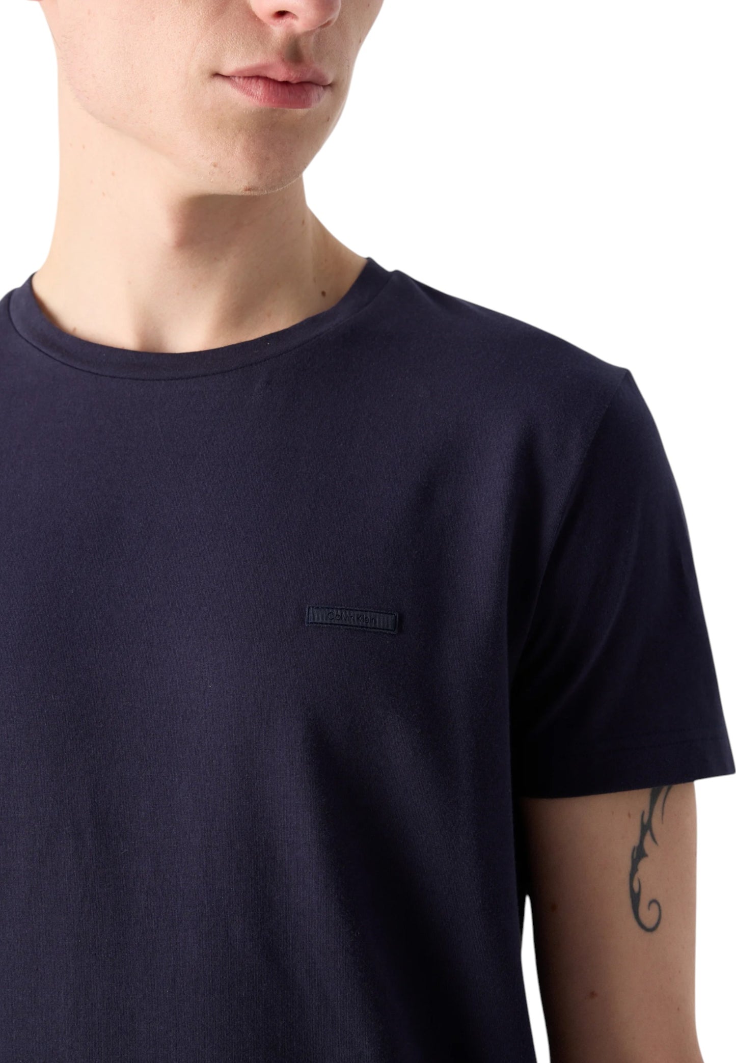 T-Shirt Manica Corta Uomo Calvin klein  Stretch Slim Fit T-S