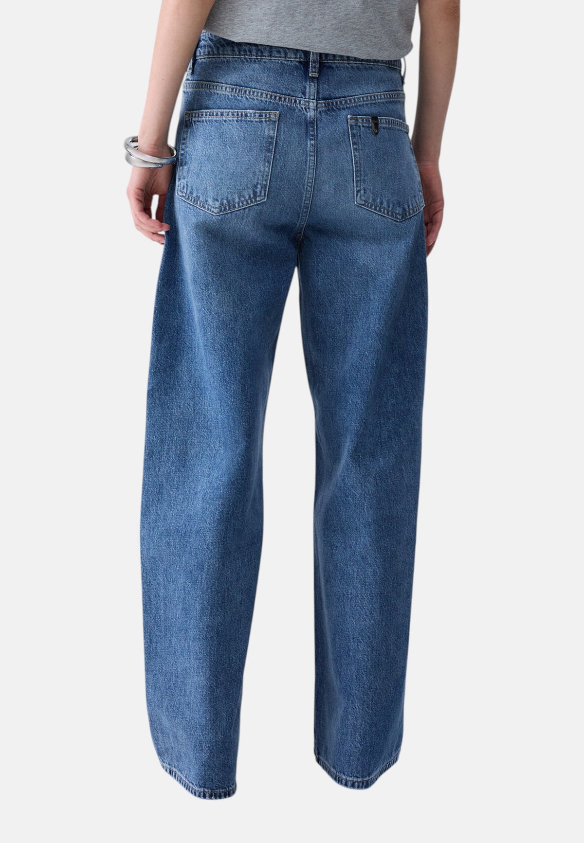 Jeans Wide Leg Donna Liu Jo A Vita Regular Con Chiusura Asimmetrica Straight Awry UF6160D4854