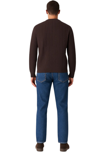 Maglione A Girocollo Uomo Guess  Ivan Chevron M5BR41Z2ZK2