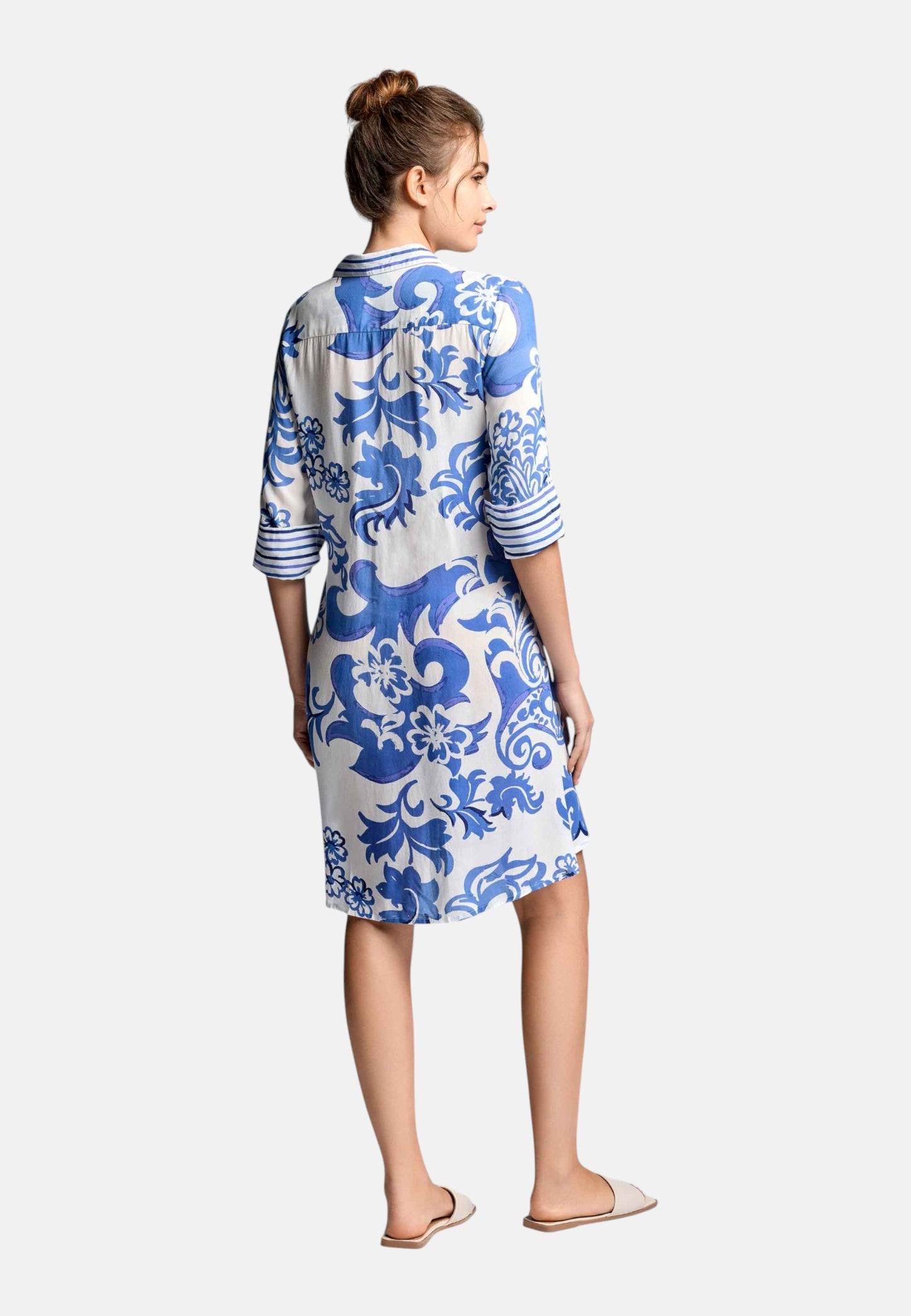 Vestito Midi Donna Iconique Chemiser Manica 3/4 Romina IC26-037