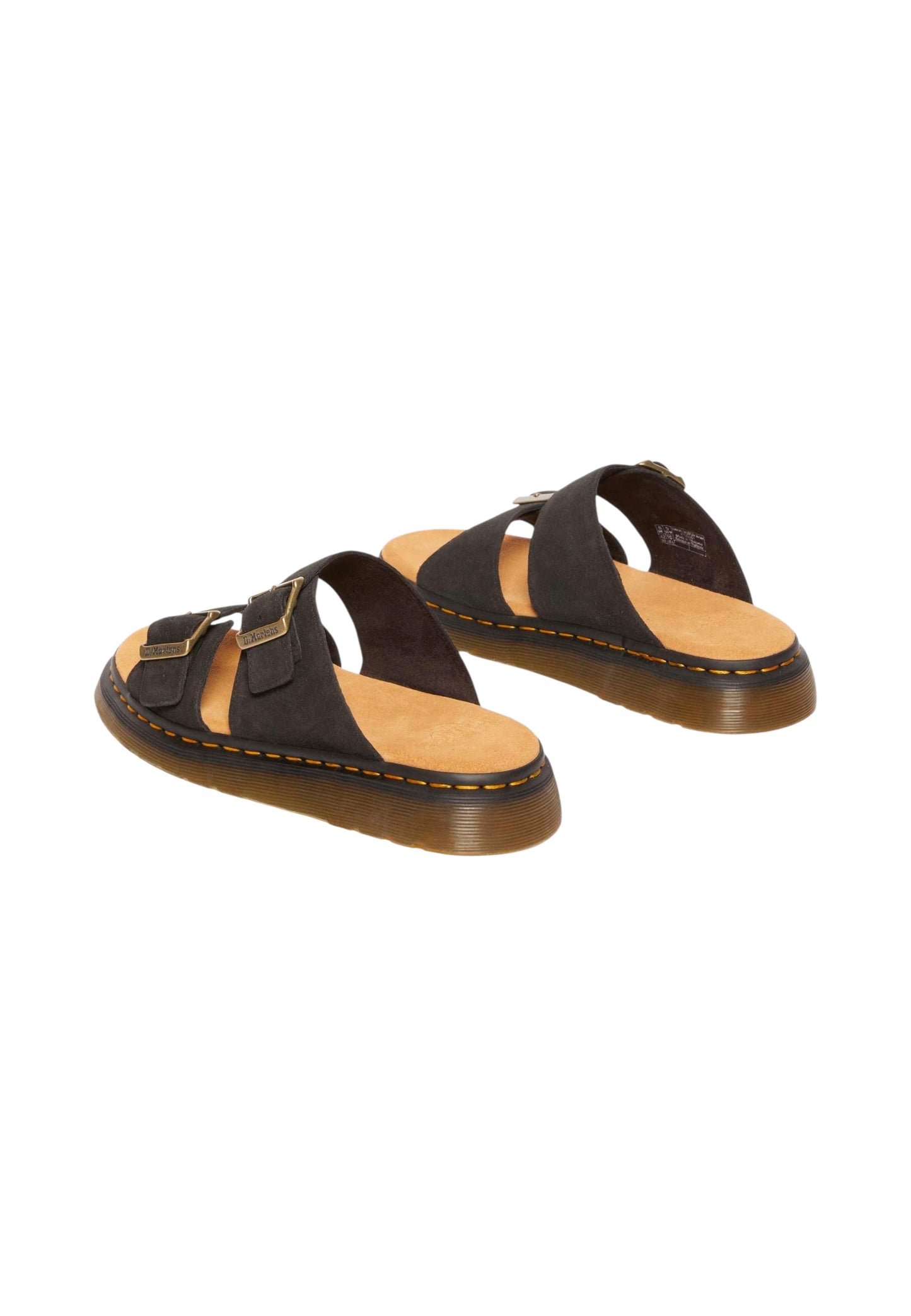 Ciabatte  Uomo Dr. Martens A Doppia Fascia Josef Black Eh Suede 41082