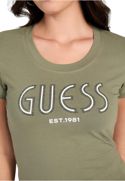 T-Shirt Manica Corta Donna Guess  Guess Logo W5YI05J1314
