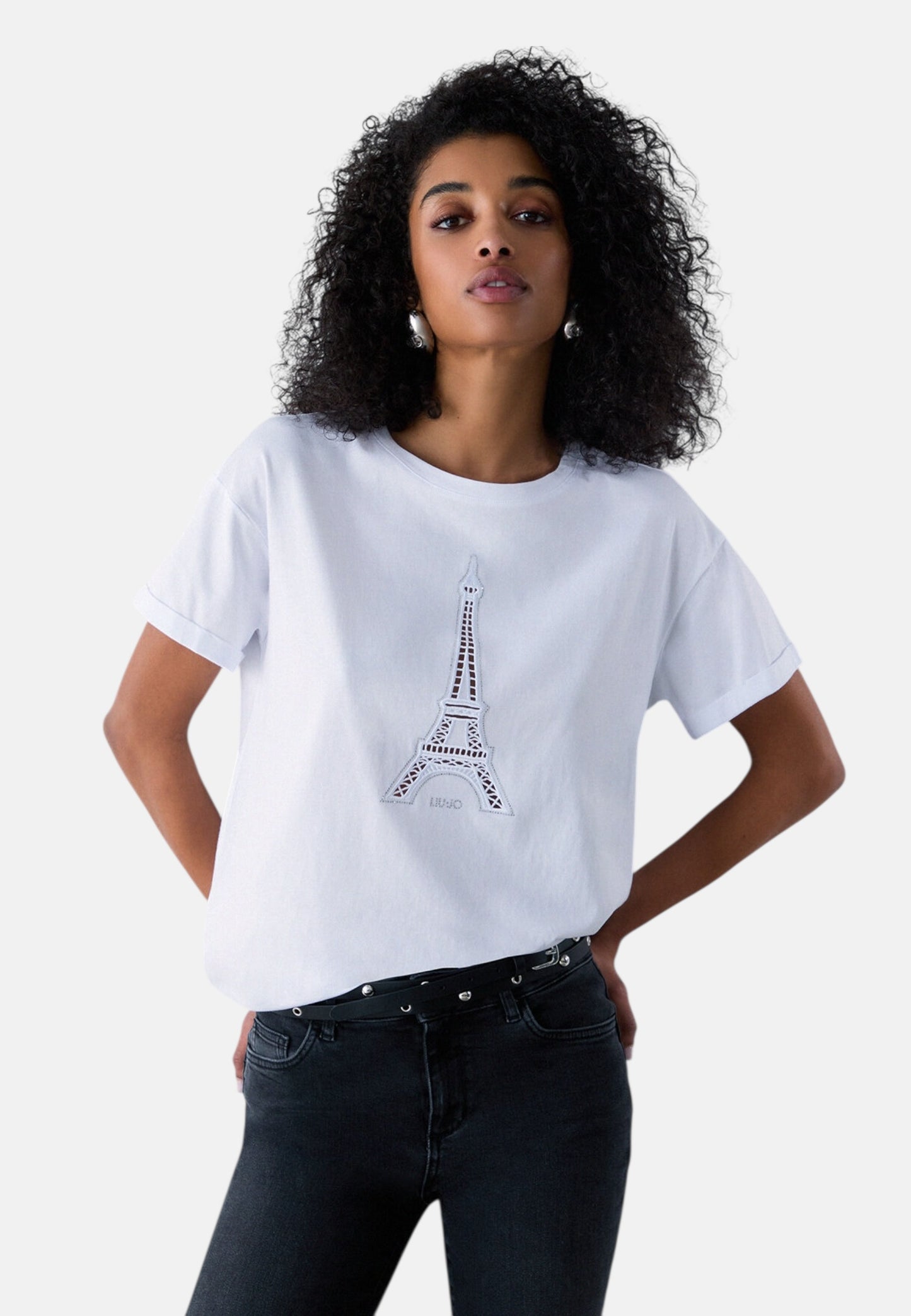 T-Shirt Manica Corta Donna Liu Jo Paris Ajour Eco Line WA6413JS904