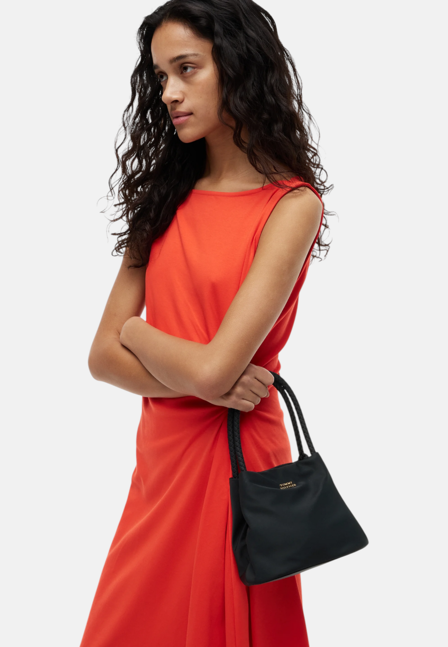 Borsa A Mano Donna Tommy Hilfiger Bucket Nylon Th Marina AW0AW18831