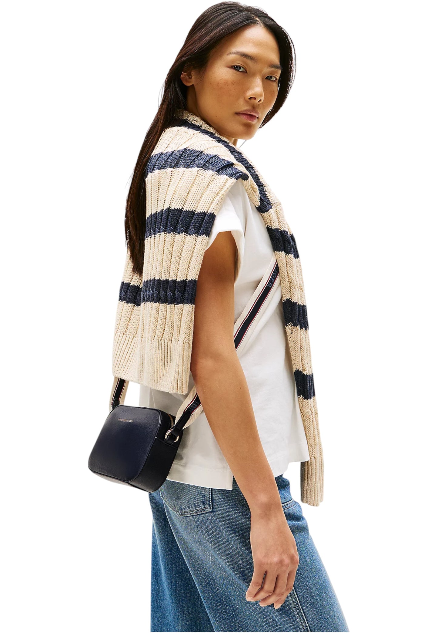 Borsa A Tracolla Donna Tommy Hilfiger Camera Bag Th Logotape