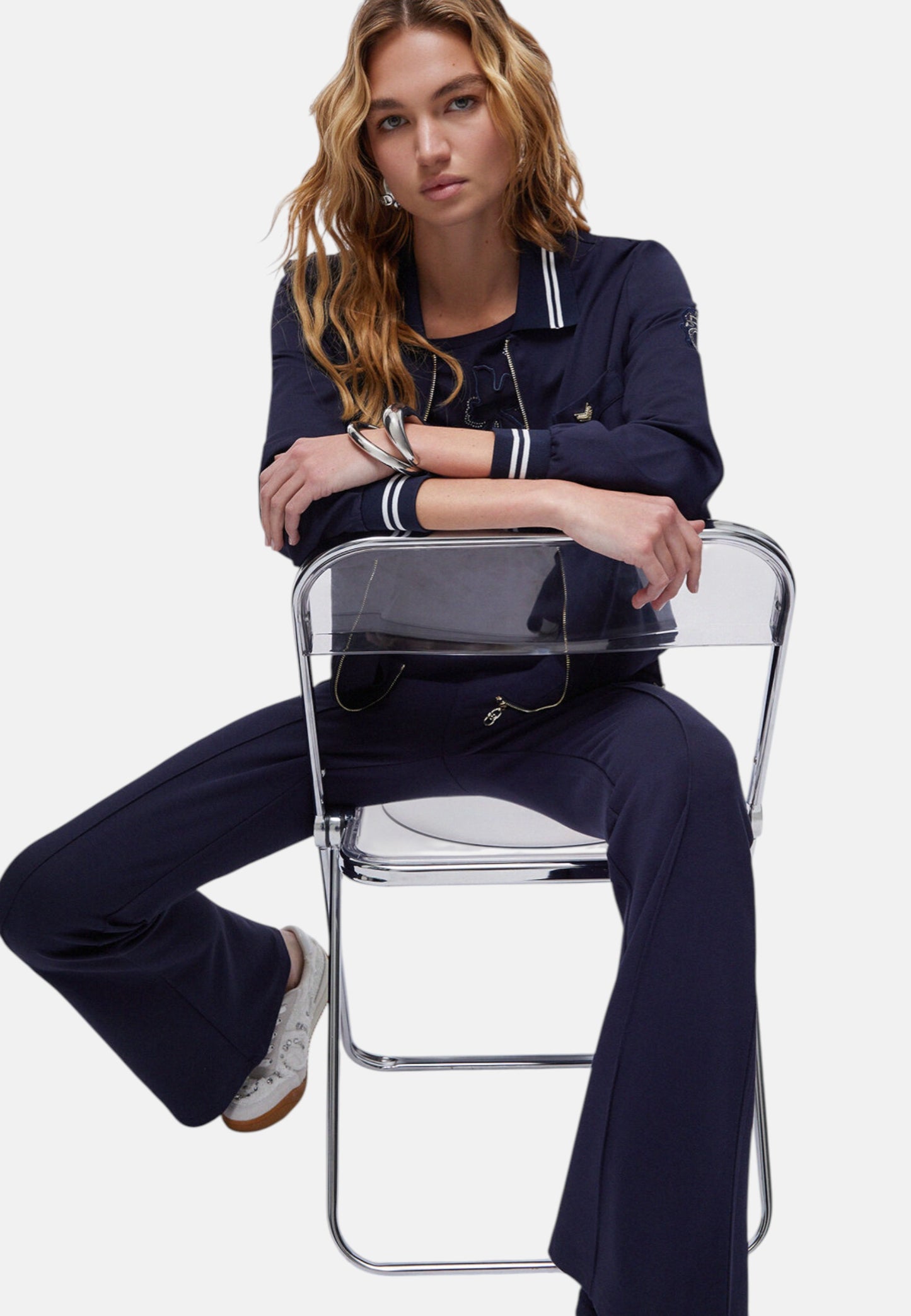 Pantaloni Flare Fit Donna Liu Jo In Punto Milano Eco Line TA6024JS182