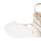 Sandali Con Zeppa Donna Nero Giardini In Pelle Con Fasce Incrociate E Catena Decorativa  E615953D