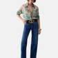Jeans Wide Leg Donna Liu Jo Bottom Up A Vita Alta Parfait Flare UF6069DS004