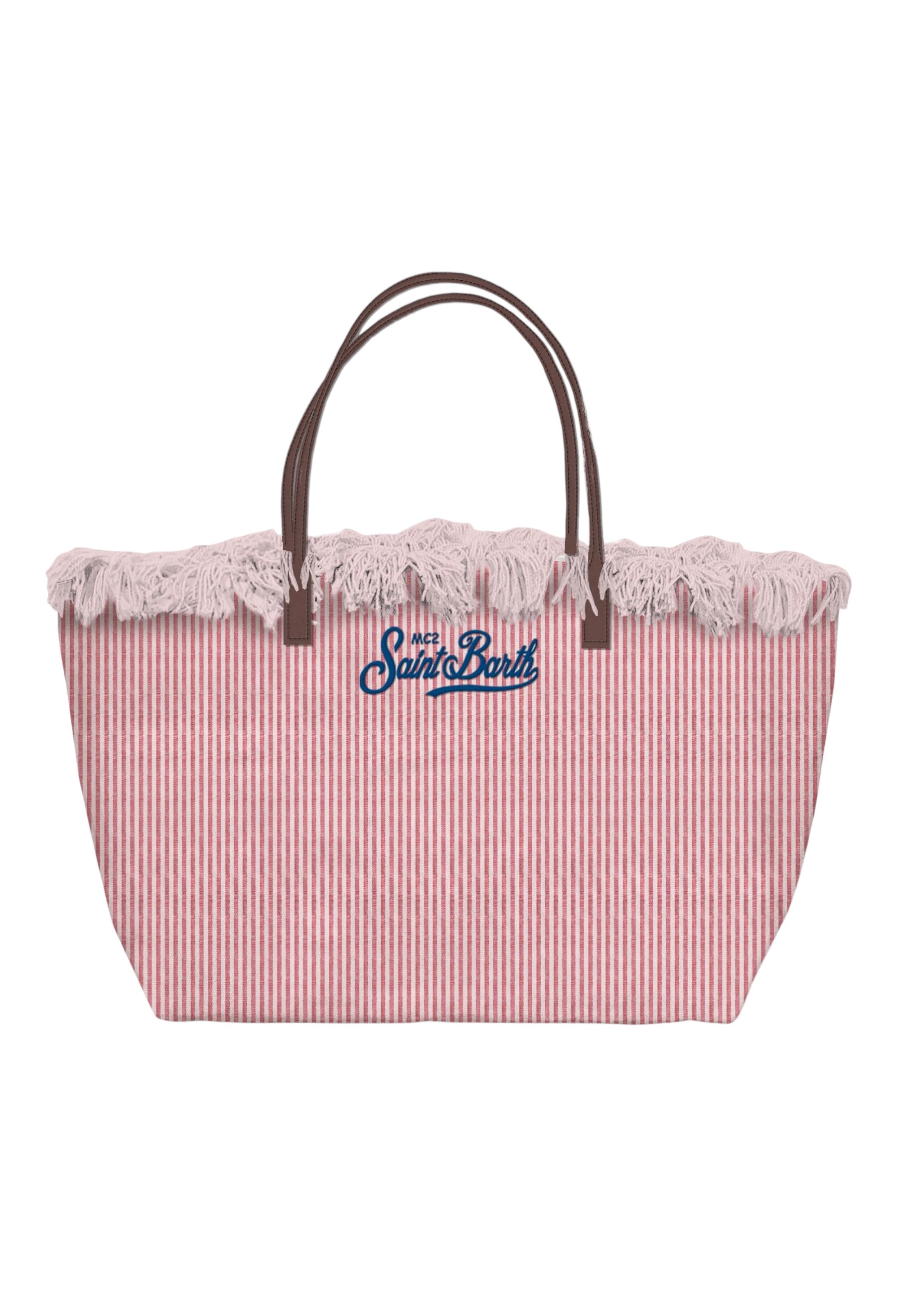 Borsa A Spalla Donna Mc2 Saint Barth Micro Stripes V City Bag Fringe CBF0001