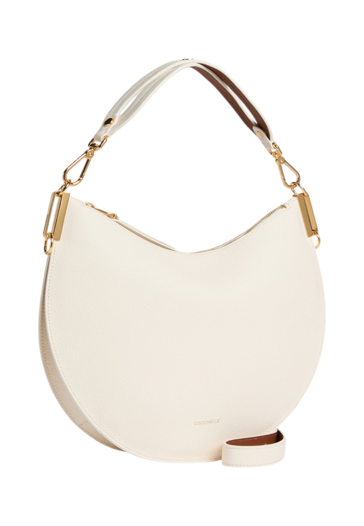 Borsa A Spalla Donna Coccinelle In Pelle Martellata Doppia Coccinelle Sunup Medium E1QKF130201