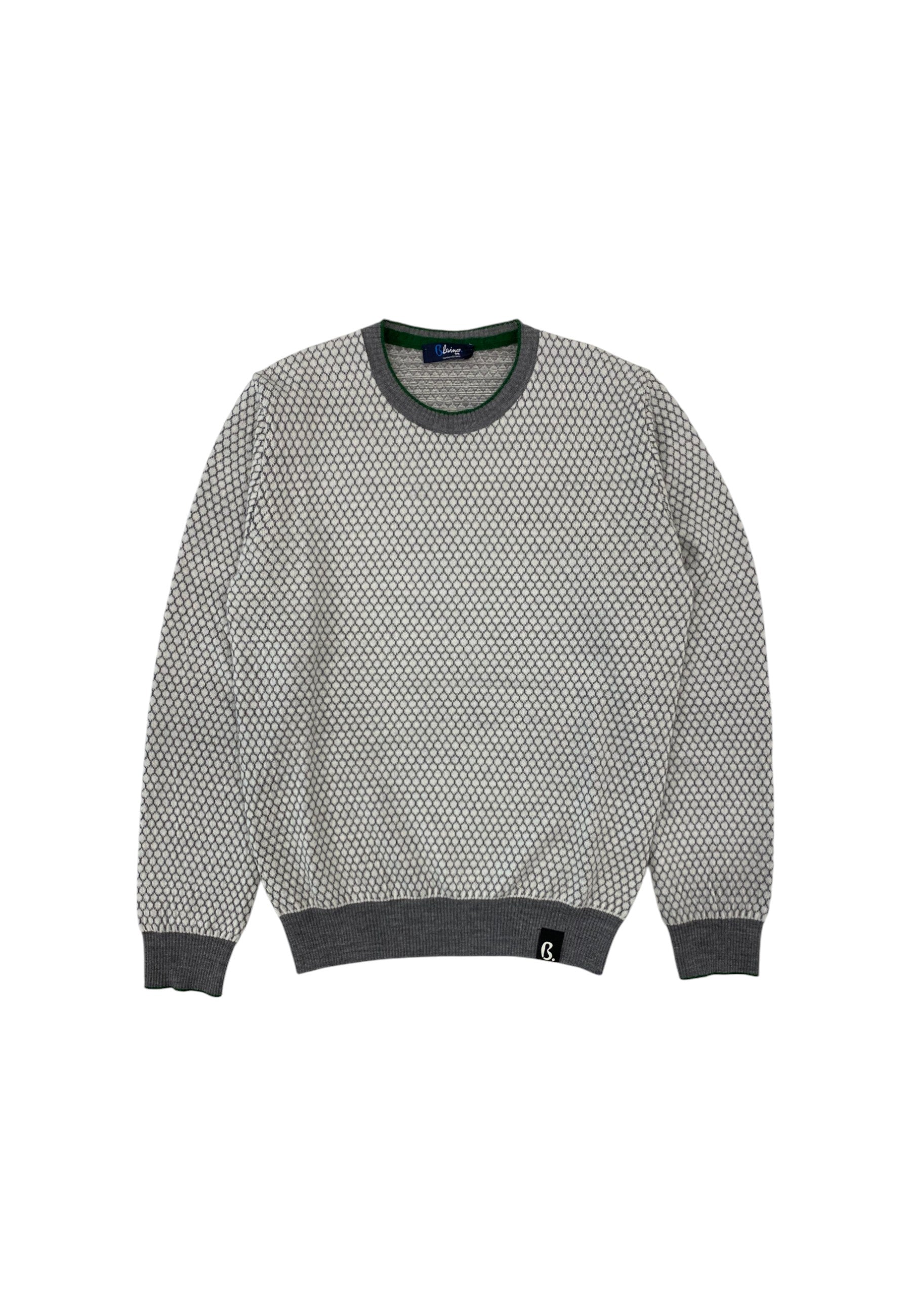 Maglione A Girocollo Uomo Blaine Jaquard  HRMB38031050