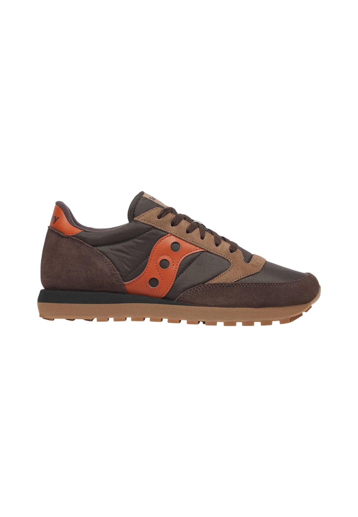Sneakers Basse Uomo Saucony Chiusura con lacci, Tomaia in nylon e pelle scamosciata, Collo e linguetta imbottiti, Intersuola EVA rigata assorbi-urti, Suola in gomma Jazz Original S101443