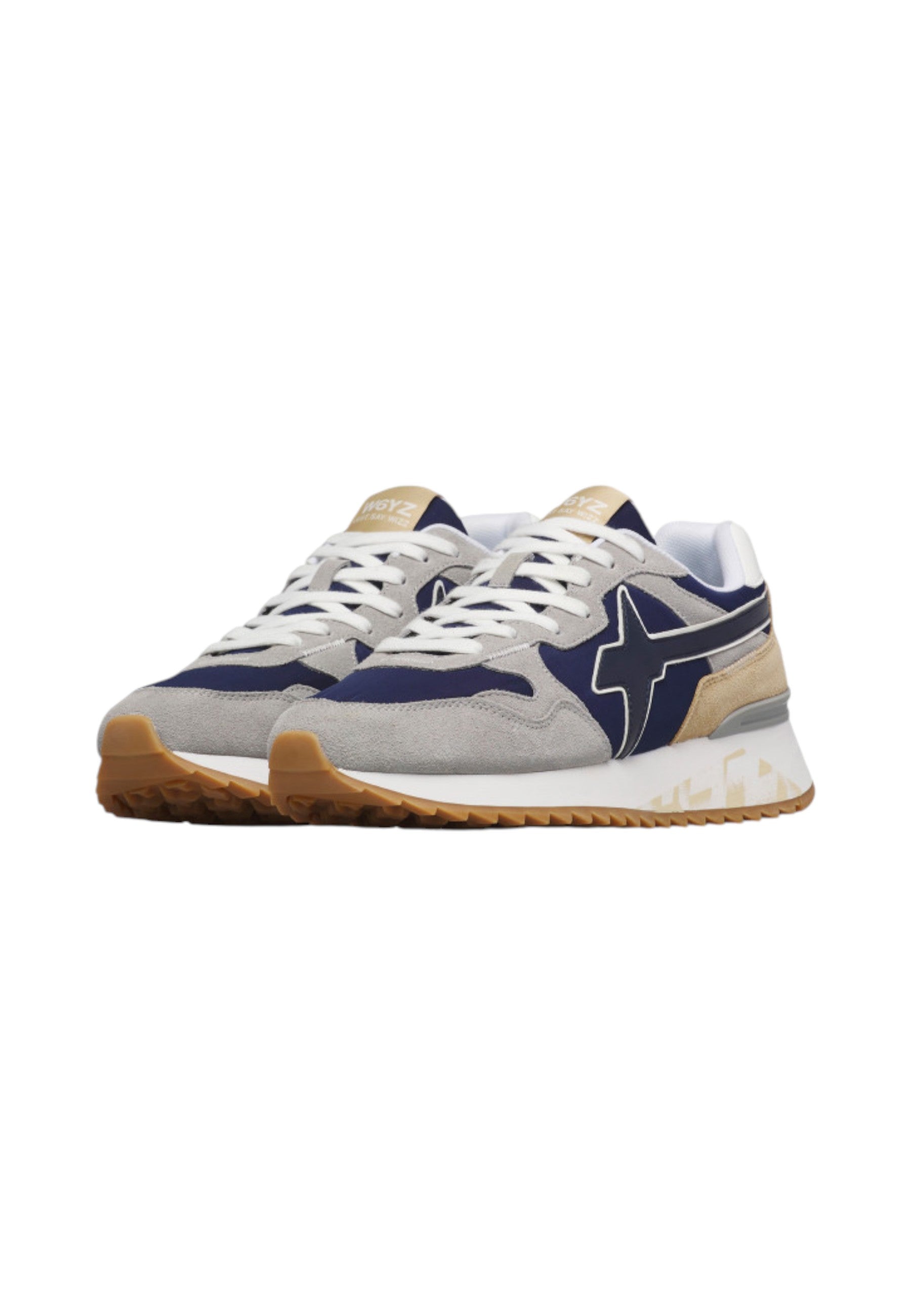 Sneakers Basse Uomo W6YZ In Tessuto Tecnico E Suede Yak-M. 201518526