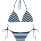Bikini 2 Pezzi Donna Mc2 Saint Barth Triangle Annabelle + Slip Marielle Crochet Stripes Maleah MALE002