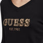 Maglione Scollo A V Donna Guess Logo Hannah W6BR55Z1456