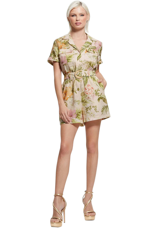 Tuta Jumpsuit Manica Corta Donna Guess   W3GD43WCWA0