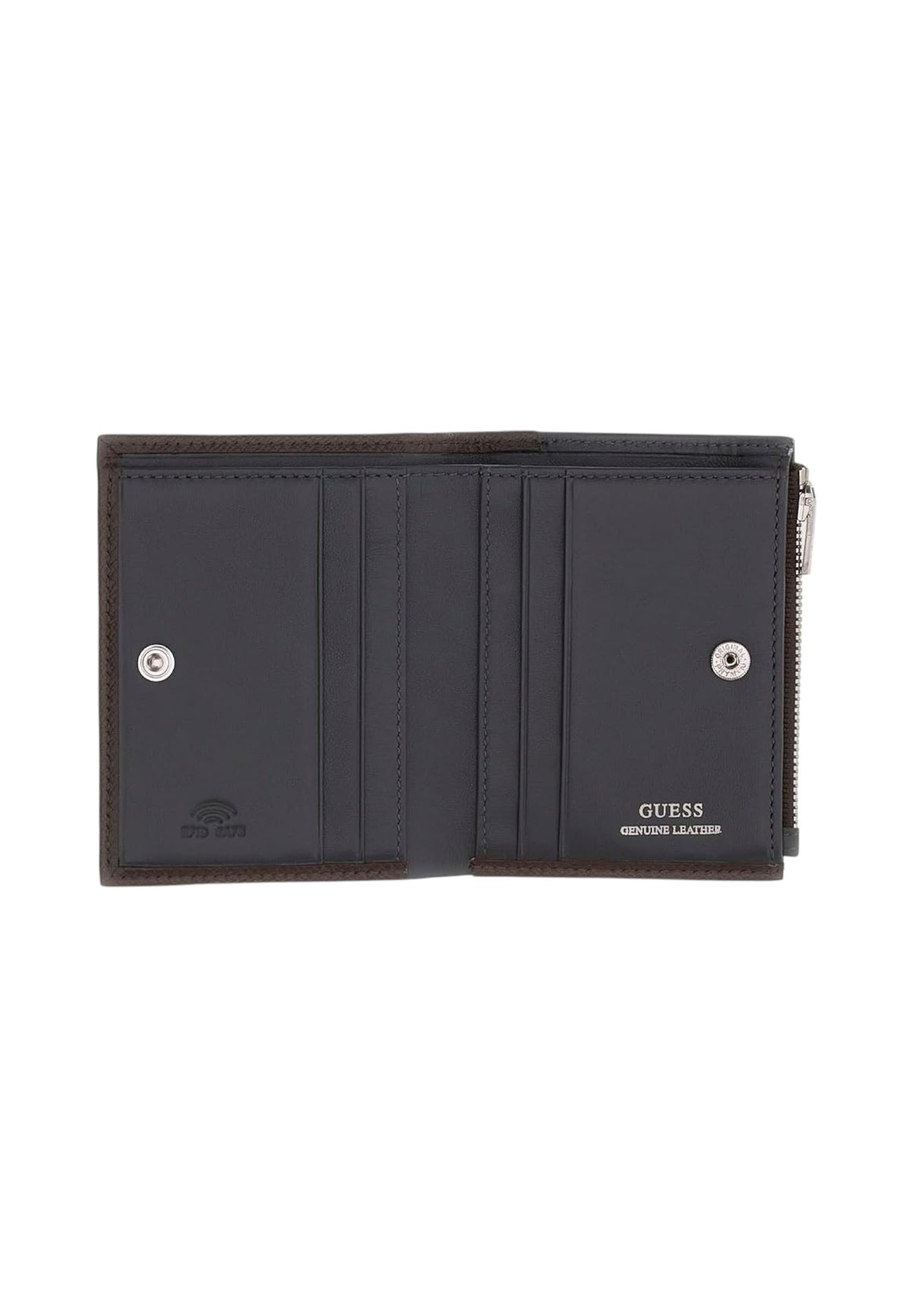 Portafoglio Con Portamonete Uomo Guess Bifold Top Zip Milano SMMISBLEA03