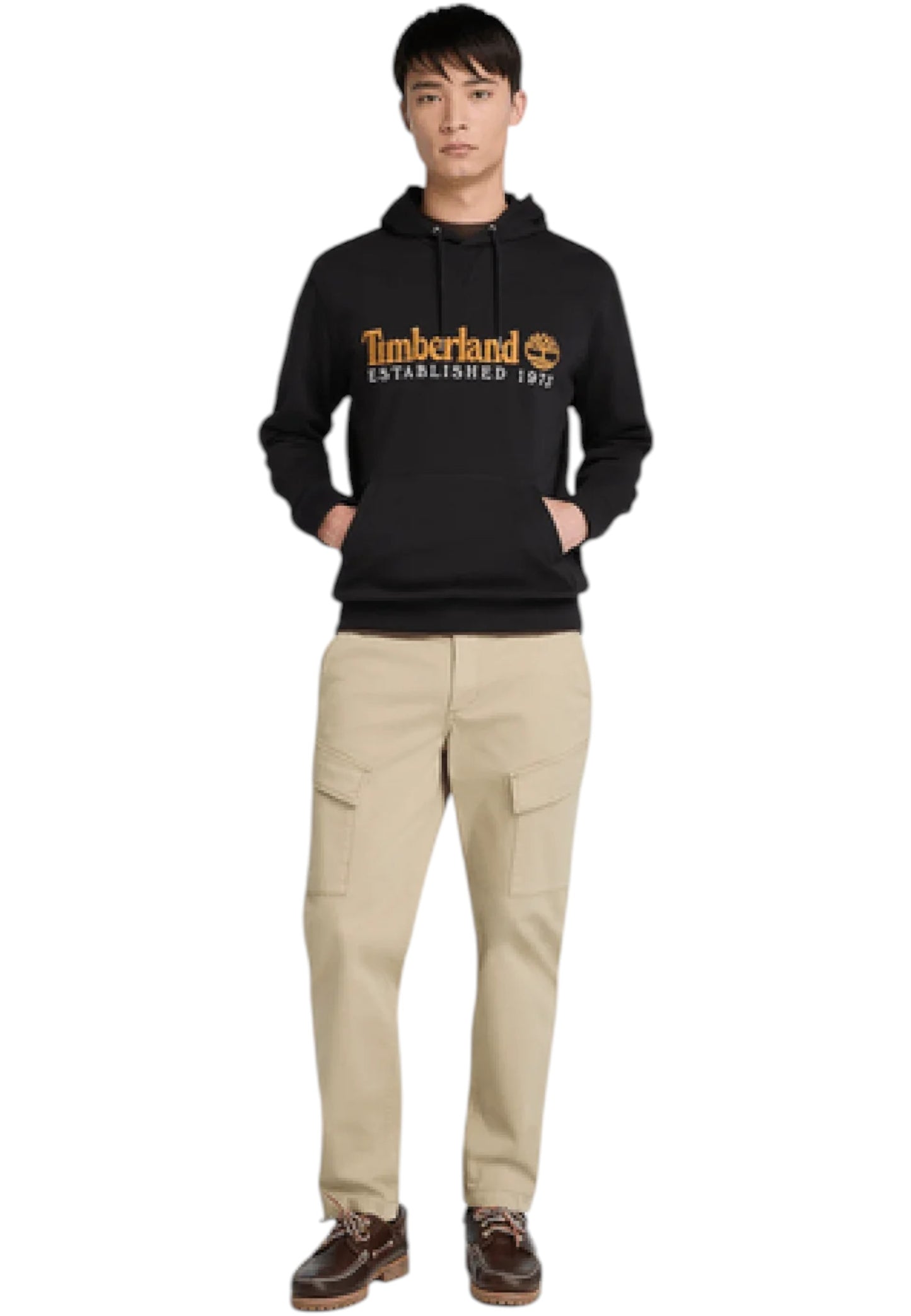 Felpa Con Cappuccio Uomo Timberland  Established 1973 Embroidered Logo Loopback TB0A5MX8