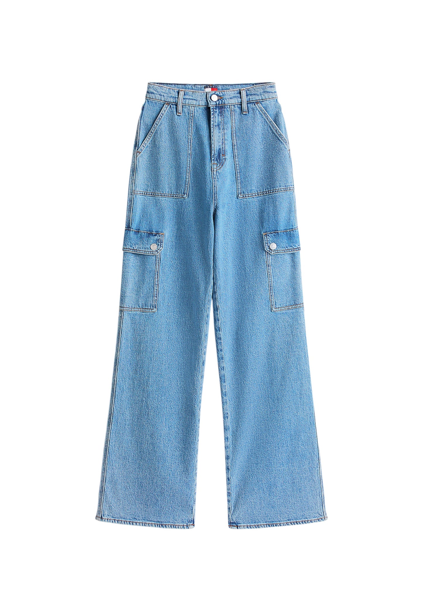 Jeans Wide Leg Donna Tommy Jeans Vita Alta Claire Cargo DW0DW20479