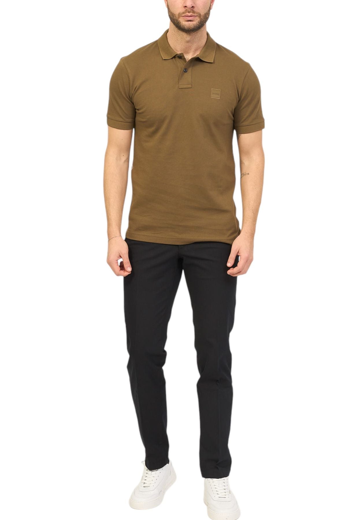 Polo Manica Corta Uomo Boss Con Toppa Con Logo Passenger 50507803