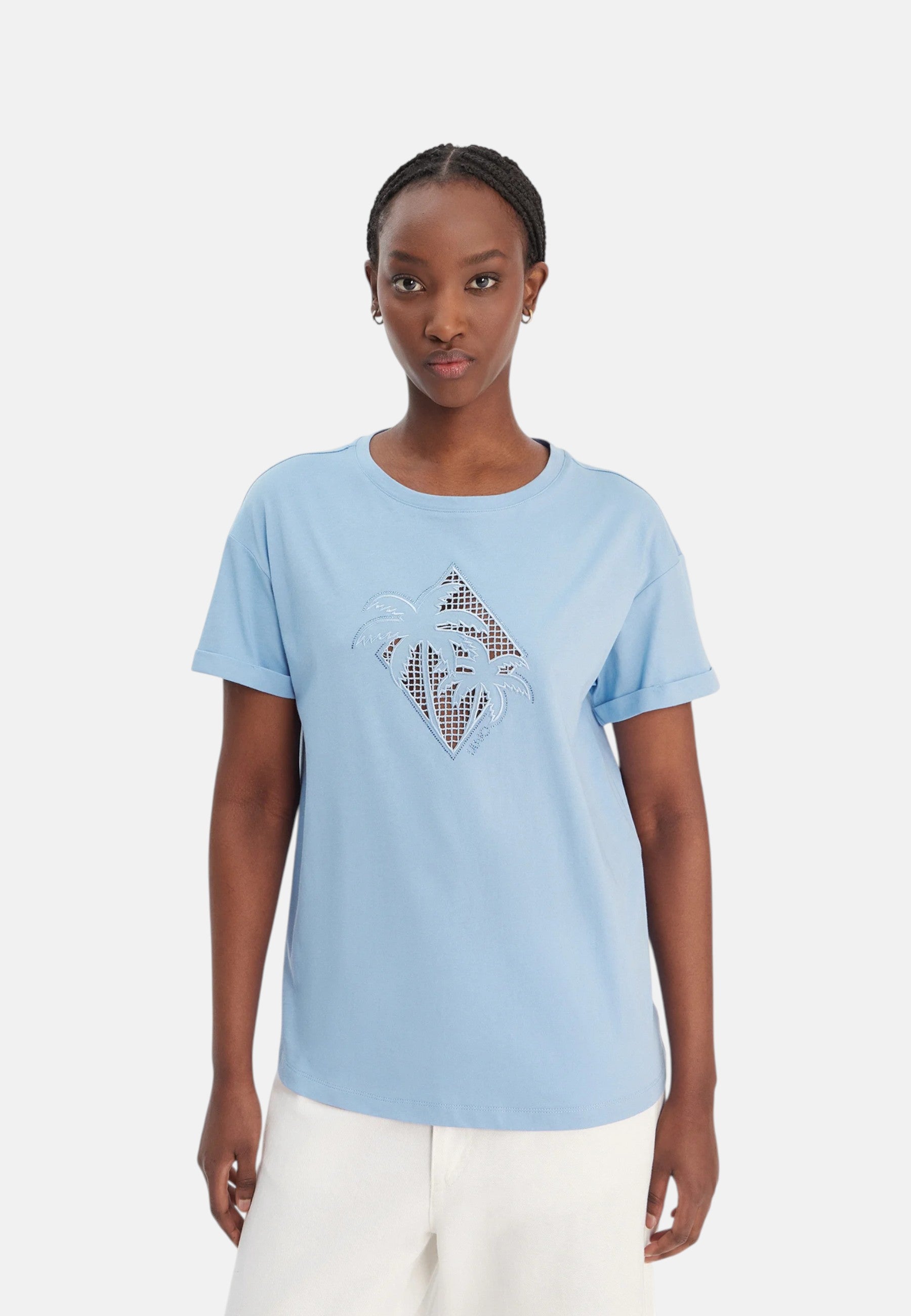 T-Shirt Manica Corta Donna Liu Jo Wave Palma J Eco Line WA6413JS904