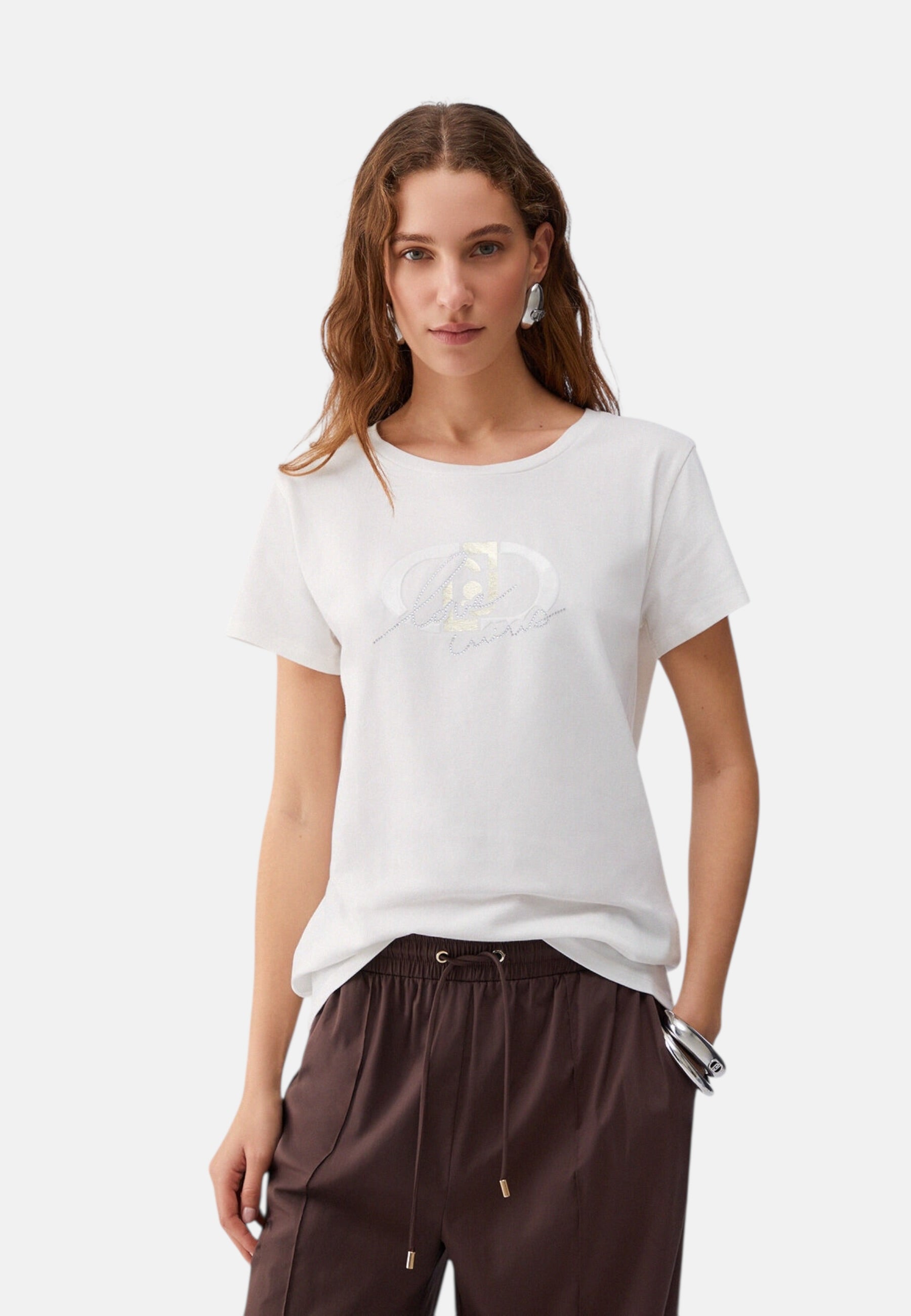 T-Shirt Manica Corta Donna Liu Jo Love Eco Line TA6287JS003
