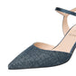 Sling Back  Donna Nero Giardini In Tessuto Lurex  E615440DE