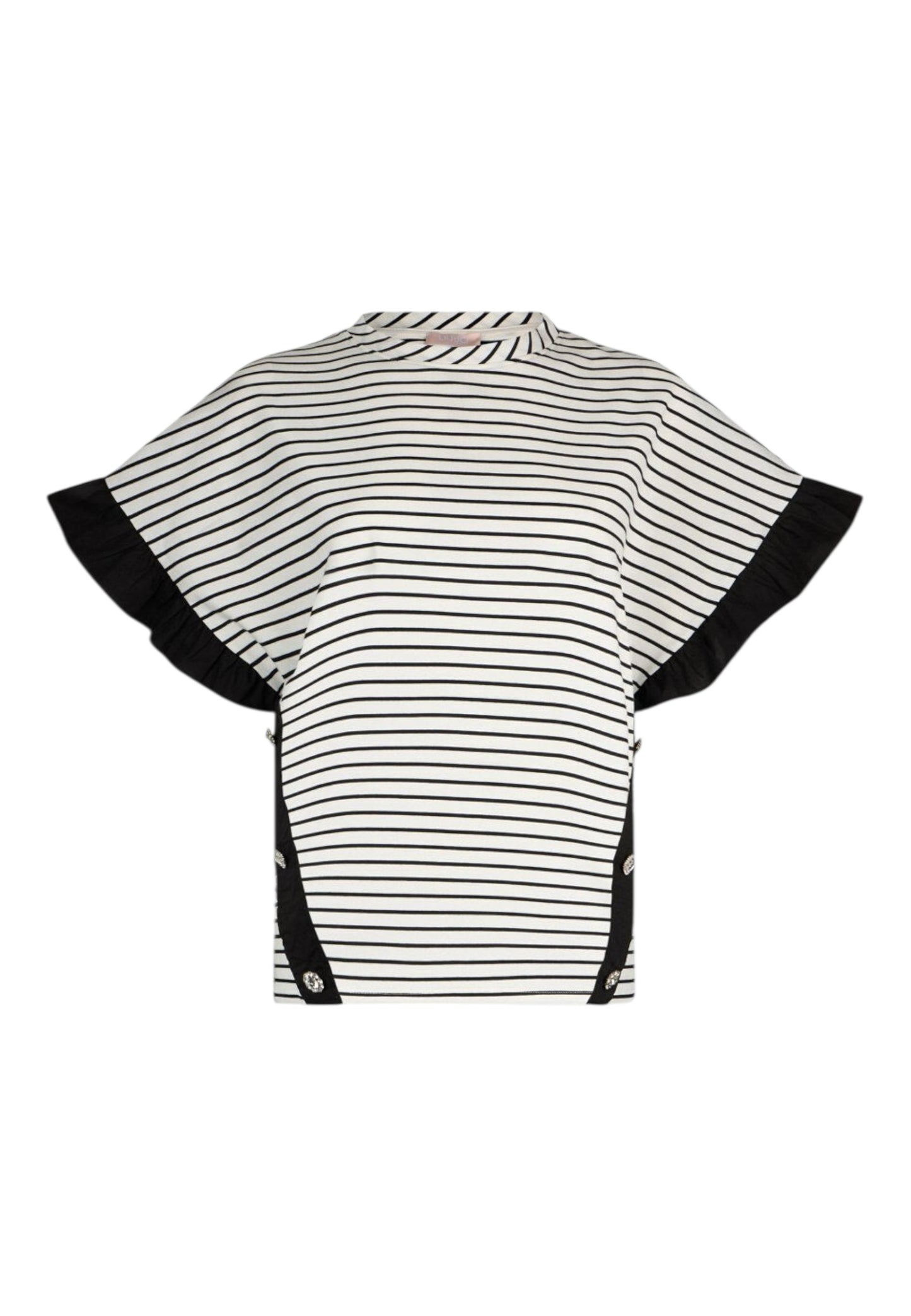 T-Shirt Manica Corta Donna Liu Jo Black&White stripe  WA6496J4909