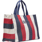 Borsa A Mano Donna Liu Jo Large Striped Canvas Tote Bag  2A6026T2176