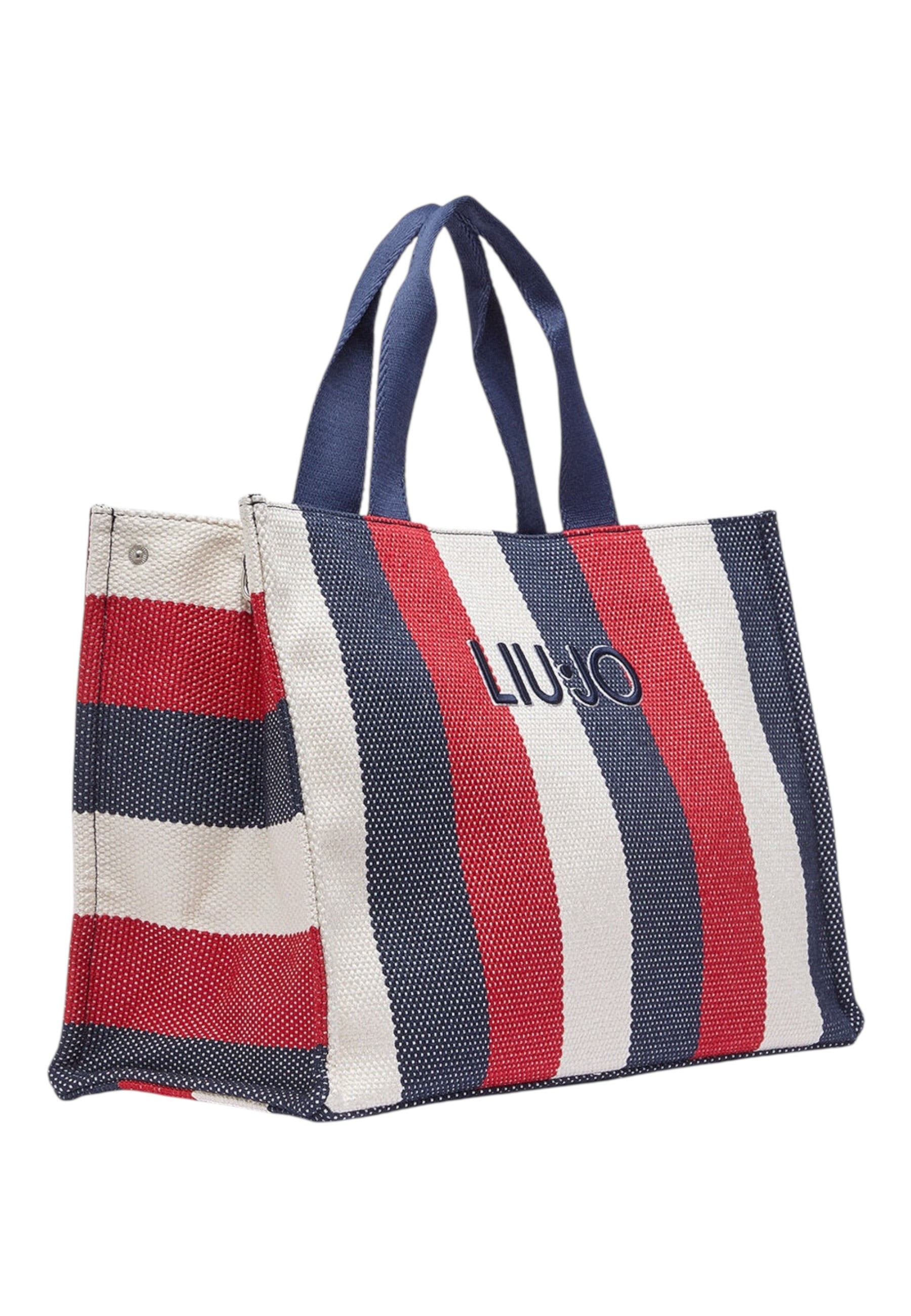 Borsa A Mano Donna Liu Jo Large Striped Canvas Tote Bag  2A6026T2176