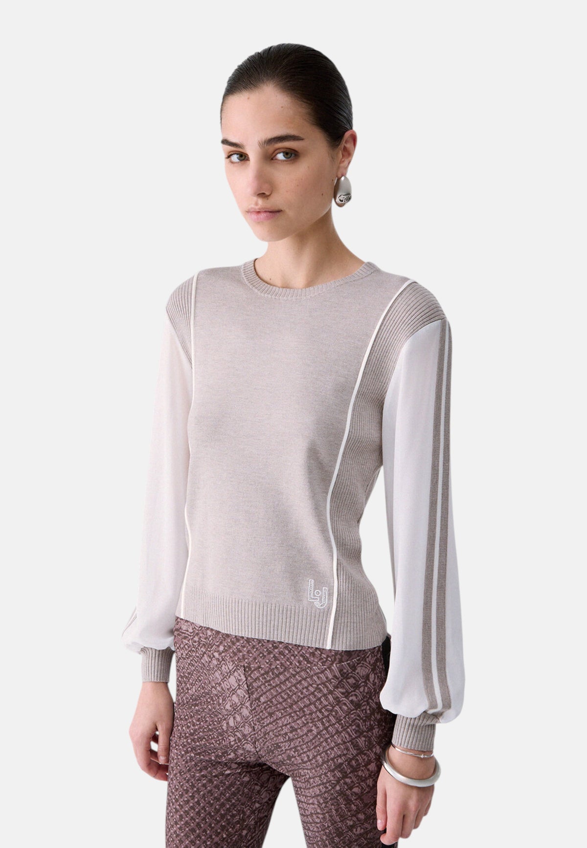 Maglia A Girocollo Donna Liu Jo   TF6161MS49I