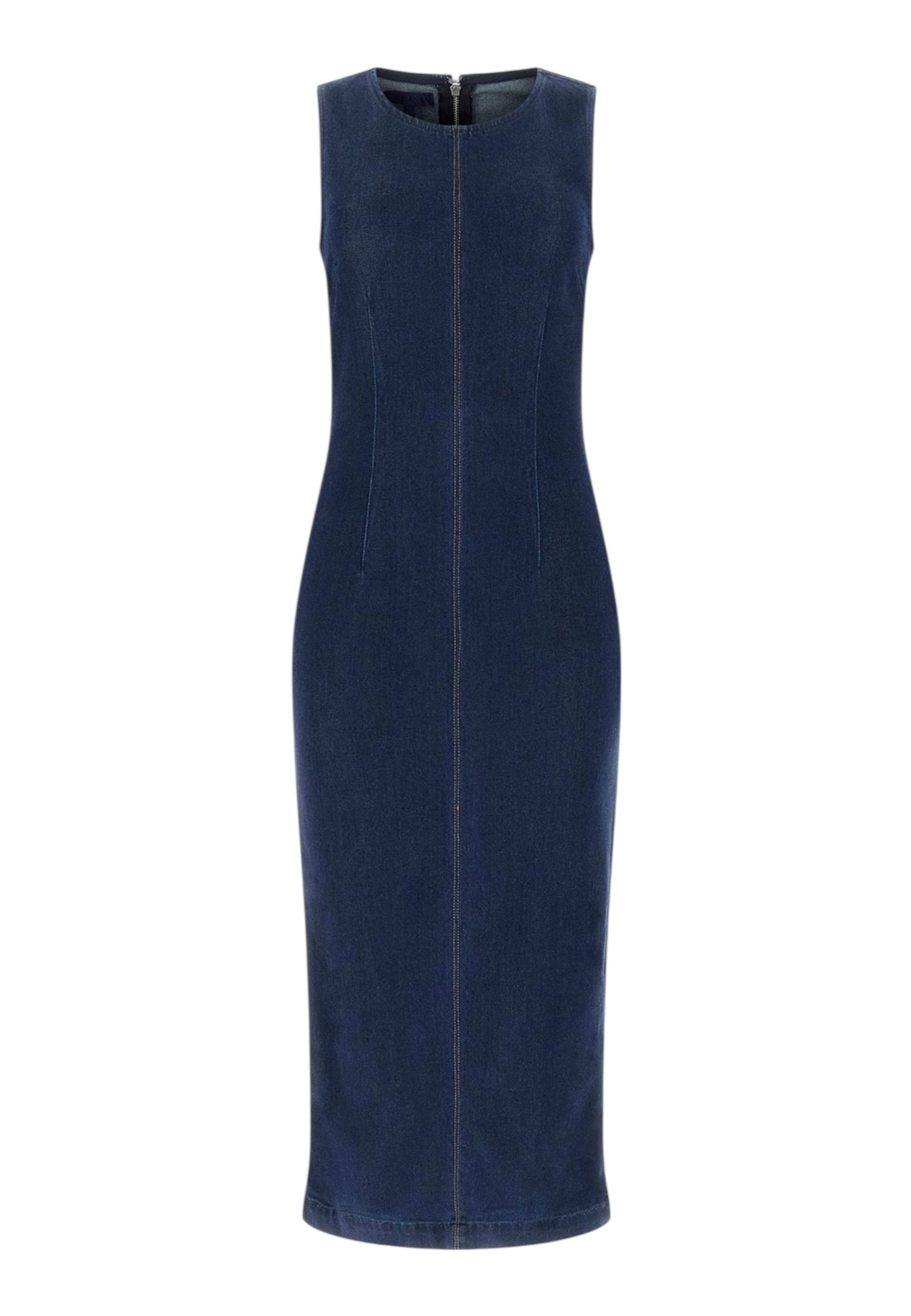 Vestito Lungo Donna Guess In Denim Dahlia W6RK72D6980