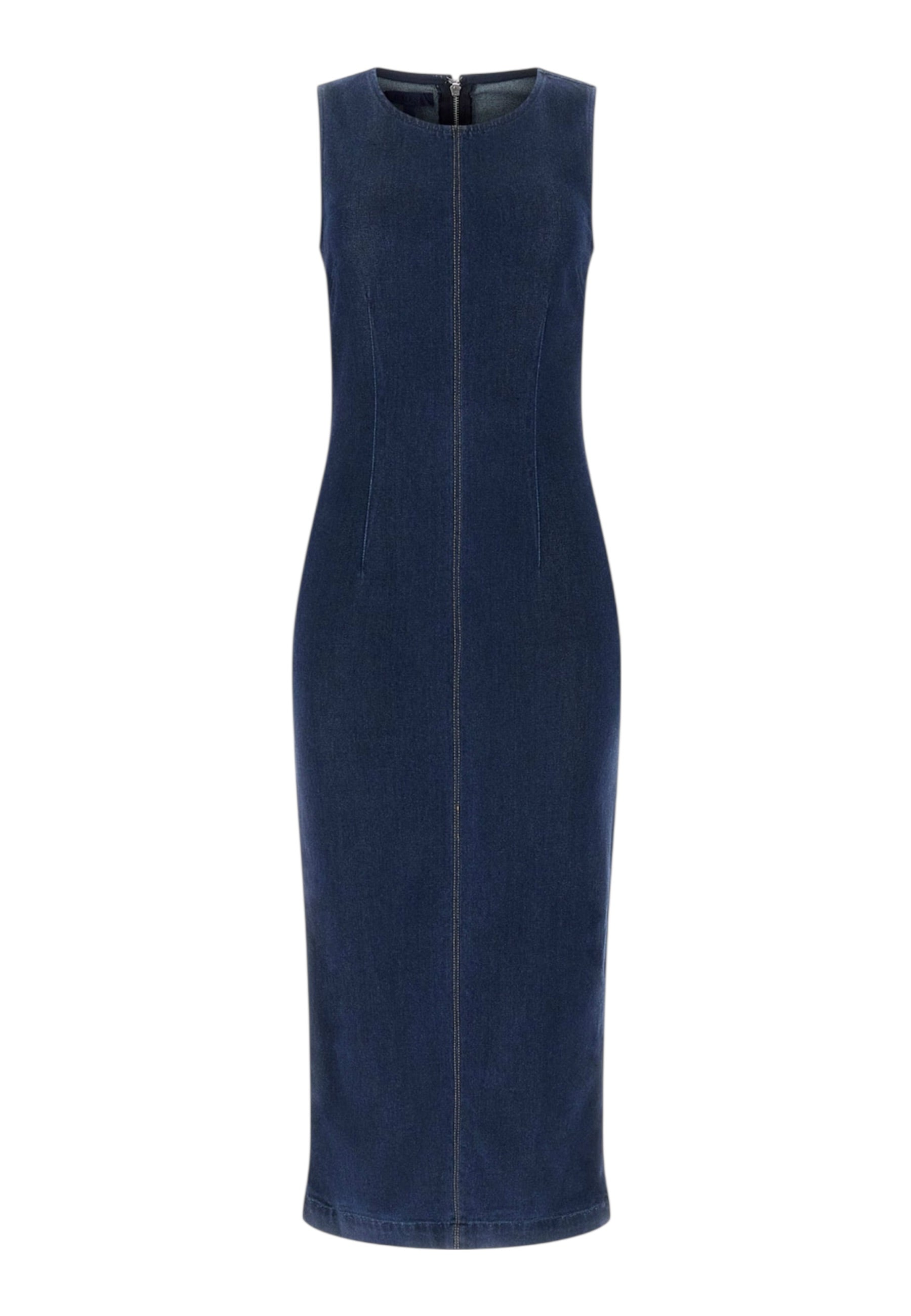 Vestito Lungo Donna Guess In Denim Dahlia W6RK72D6980