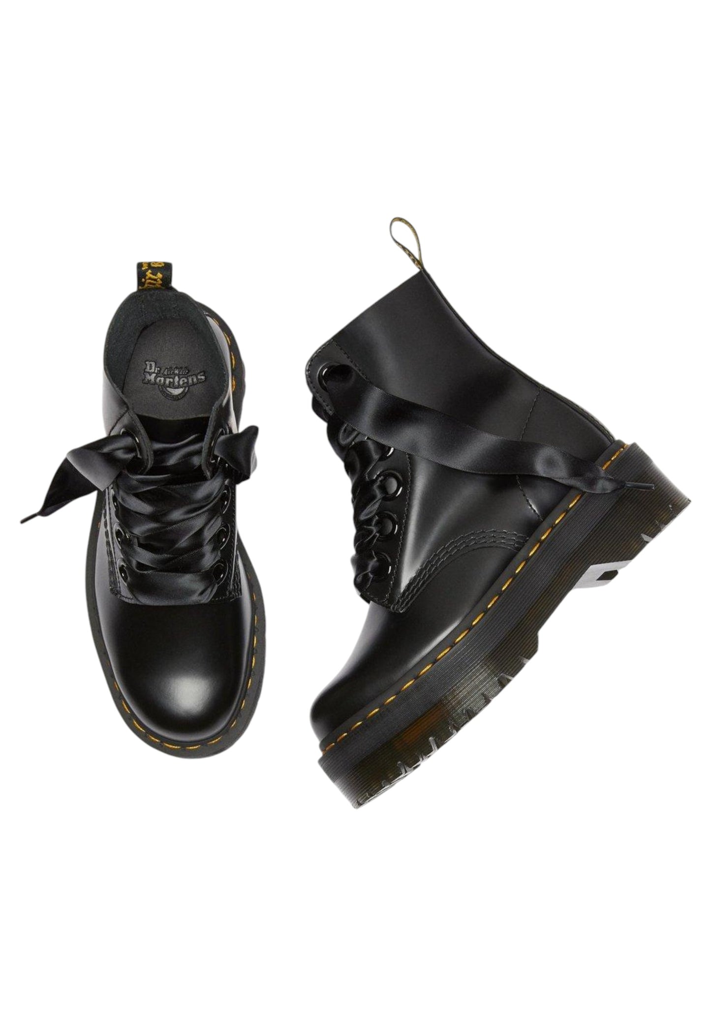 Stivaletti Anfibi Donna Dr. Martens  Molly Black Buttero 24861